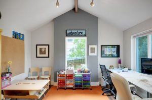 A Smart Office and Kids Playroom Combo